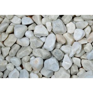White Marble Pebbles 20-40mm - 800kg Bulk Bag