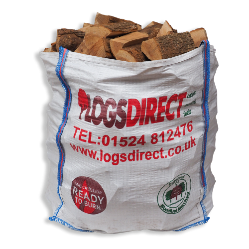 Kiln Dried Dumpy Bag Hardwood Logs - Ash