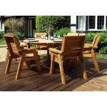 Six Seat Circular Dining Set