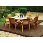 Eight Seat Circular Dining Set