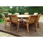Eight Seat Circular Dining Set