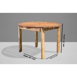 wooden garden furniture table