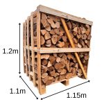 Large crate of Logs dimensions