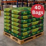 Bulk pallet of bark chippings