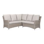 woven garden furniture with cushions