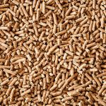 Biomass wood pellets