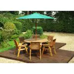 Six Seat Circular Dining Set