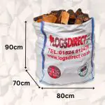 Kiln Dried Hardwood Dumpy Bag - Silver Birch 
