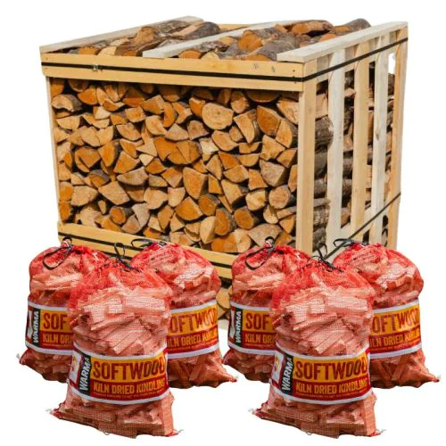 Alder Logs and Kindling Bundle