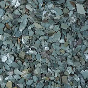 Green slate chips 