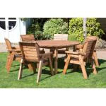 Six Seat Circular Dining Set