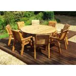 Eight Seat Circular Dining Set