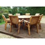 Eight Seat Circular Dining Set