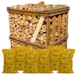silver birch logs and hotmax heat log bundle