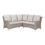 woven garden furniture with cushions