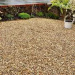 Golden gravel landscaping 