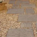 Golden gravel for paths