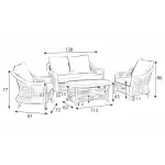 Albert Sofa Set Garden Furniture