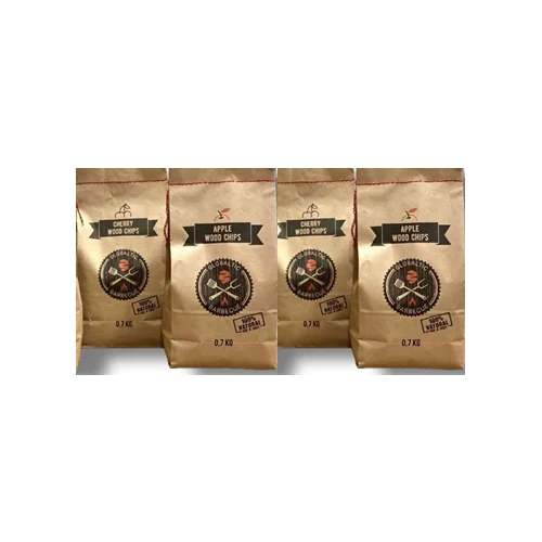 2x Apple and 2x Cherry smoking chip set